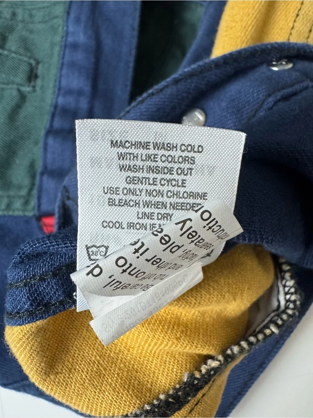 PacSun Men’s Colorblock Denim Trucker Jacket Y2K Style Size M